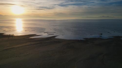 A still of Great Salt Lake from the documentary “Diverted: Indigenous Stewardship and Saving Great Salt Lake.”