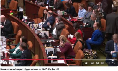 Bleak snowpack report triggers alarm on Utah's Capitol Hill