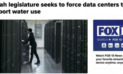 Utah legislature seeks to force data centers to report water use