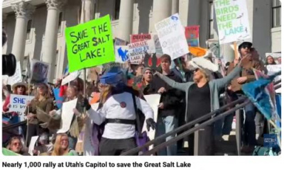 Video: Nearly 1,000 rally at Utah's Capitol to save the Great Salt Lake