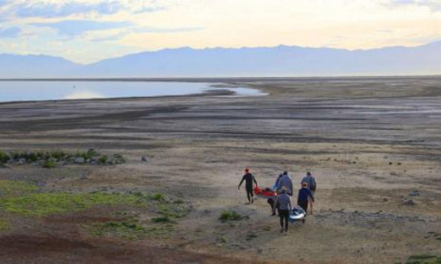 Great Salt Lake's dry lakebed 'big' producer of greenhouse gas emissions, study finds