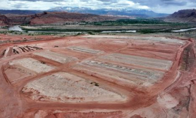 Radioactive tailings near the Colorado River close to full removal