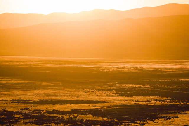 The sun rises over a part of Hansel Valley, in Box Elder County, near the proposed Stratos Project, a massive data center planned for 40,000 acres of land, on Thursday, May 28, 2026. (Photo by Spenser Heaps for Utah News Dispatch)