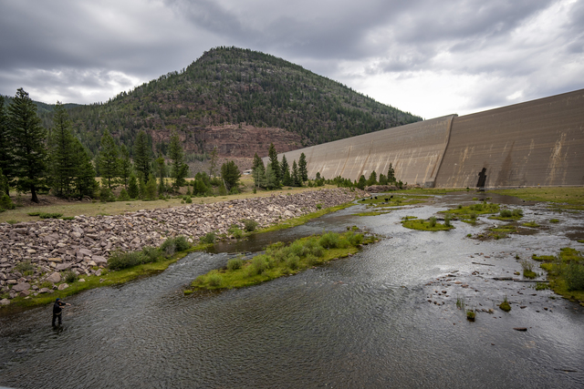 (Rick Egan | The Salt Lake Tribune) The Upper Stillwater Dam, on Rock Creek, northwest of Duchesne, on Wednesday, Aug. 12, 2026.