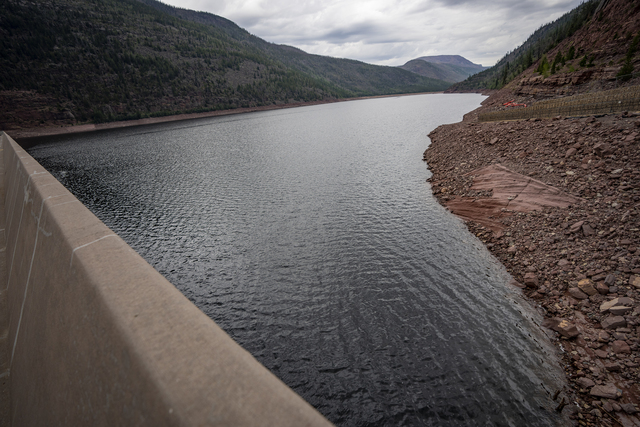(Rick Egan | The Salt Lake Tribune) The Upper Stillwater Dam, on Rock Creek, northwest of Duchesne, on Wednesday, Aug. 12, 2026.