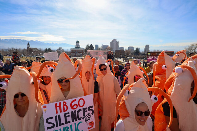 brine shrimp protest