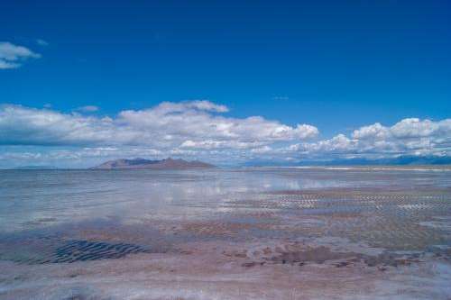 The southern shore of Great Salt Lake on May 15, 2025. (Mariah Maynes)