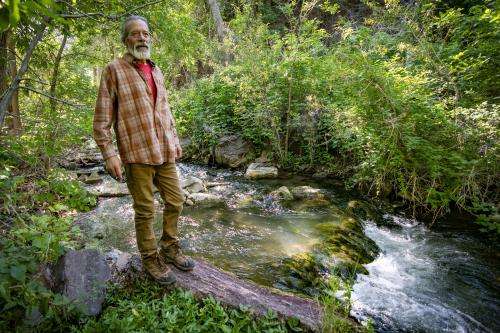 (Rick Egan | The Salt Lake Tribune) Lionel Trepanier at Graffiti Springs at the mouth of Parley's Canyon, on Wednesday, June 18, 2025.