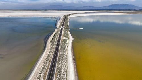  The Great Salt Lake and the causeway to Antelope Island on July 29. Great Salt Lake Watershed Enhancement Trust officials said Wednesday they've secured an agreement to help the lake get another 10,000 acre-feet of water to the lake. (Kristin Murphy, Deseret News)