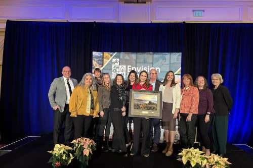 Members of the Great Salt Lake Collaborative accepting the Envision Utah Common Good Award, Dec. 11, 2025