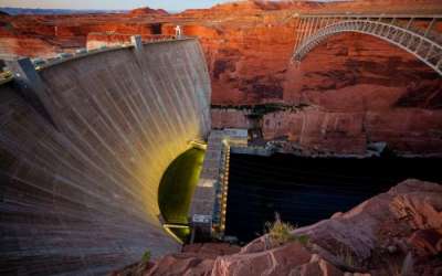 (Trent Nelson | The Salt Lake Tribune) Glen Canyon Dam in Page, Ariz., on Monday, May 19, 2025. (Trent Nelson | The Salt Lake Tribune) Glen Canyon Dam in Page, Ariz., on Monday, May 19, 2025.