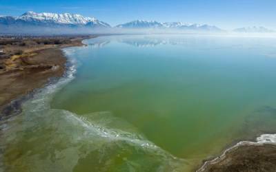 (Trent Nelson | The Salt Lake Tribune) The Jordan River meets Utah Lake in Saratoga Springs on Tuesday, March 1, 2022. The Utah Lake Jordan River Water Rights General Adjudication is one of the oldest and biggest General Adjudications in the state.