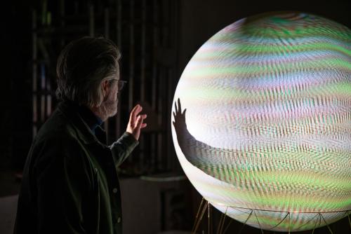 Olafur Eliasson tests a model of "A symphony of disappearing sounds for the Great Salt Lake," which will be temporarily displayed at Memory Grove in Salt Lake City. A free nightly event displaying the piece will run from March 26 through April 4. Olafur Eliasson tests a model of "A symphony of disappearing sounds for the Great Salt Lake," which will be temporarily displayed at Memory Grove in Salt Lake City. A free nightly event displaying the piece will run from March 26 through April 4. (Studio Olafur Eliasson)