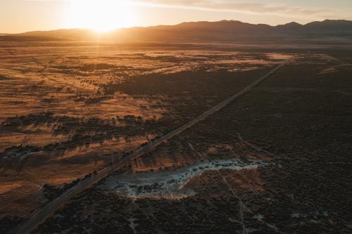 The sun rises over a part of Hansel Valley, in Box Elder County, near the proposed Stratos Project, a massive data center planned for 40,000 acres of land, on Thursday, May 28, 2026. (Photo by Spenser Heaps for Utah News Dispatch)