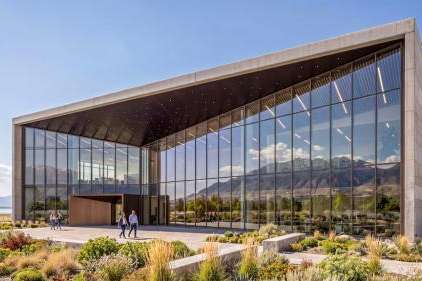 (O'Leary Digital) Renderings of a proposed data center to be constructed in Box Elder County. The project is backed by celebrity investor Kevin O'Leary.