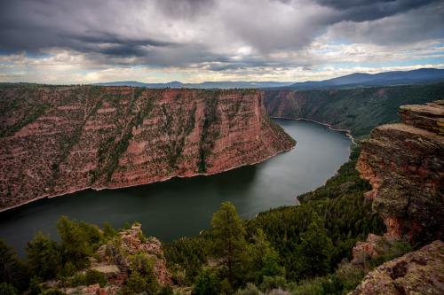 (Trent Nelson | The Salt Lake Tribune) The Green River flows through Red Canyon and Flaming Gorge on Tuesday, June 20, 2023.