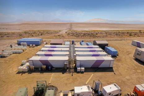 Lilac Solutions&rsquo; lithium extraction pilot program near the Great Salt Lake is pictured in August 2025. (Photo courtesy of Lilac Solutions)