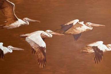 (Courtesy Erik Linton) The artist Erik Linton has spent a year painting the Great Salt Lake.