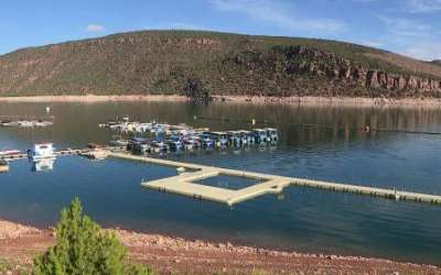 The Cedar Springs Marina on Monday. (Photo: Alex Cabrero, KSL) The Cedar Springs Marina on Monday. (Photo: Alex Cabrero, KSL)