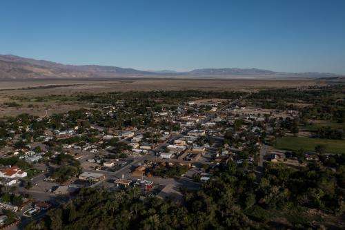 Lone Pine, California, with the Owens Lake dry lakebed in the background, is pictured on Thursday, Aug. 11, 2022. Spenser Heaps, Deseret News