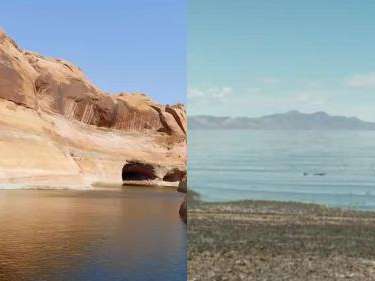 Comparison of Lake Powell and Great Salt Lake