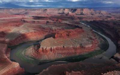 The Colorado River is pictured by Dead Horse Point State Park in Grand County on Friday, April 26, 2024. (Kristin Murphy, Deseret News)