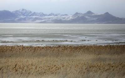 Low water levels are pictured in the Great Salt Lake near Tooele County on Wednesday, Jan. 5, 2022.Kristin Murphy, Deseret News