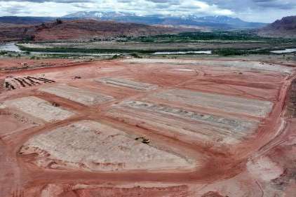 Uranium tailings are pictured near the Colorado River, north of Moab in Grand County on Sunday, April 28, 2024. Kristin Murphy, Deseret News