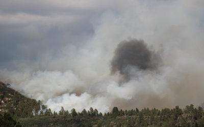 This fire photo shows wildfire burns near Kolob Terrace Road, Washington County, Utah, July 20, 2022 | Photo courtesy of Joshua Pettit, St. George News