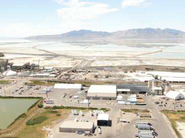 Compass Minerals, as seen from SkyFOX. (Photo: Aaron Kimbell, FOX 13 News)