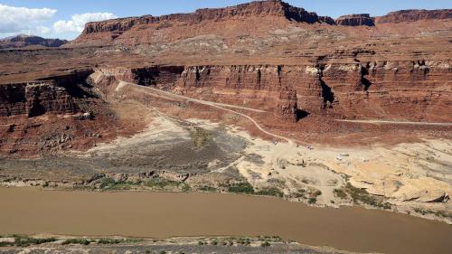 North Wash boat ramp below Cataract Canyon on Sept. 22, 2024. Utah's water agent said Monday that efforts to secure water deals outside of the state are underway, but he said it will be easier said than done. North Wash boat ramp below Cataract Canyon on Sept. 22, 2024. Utah's water agent said Monday that efforts to secure water deals outside of the state are underway, but he said it will be easier said than done. (Kristin Murphy, Deseret News)