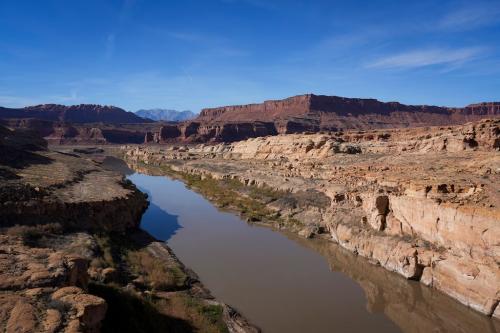 (Bethany Baker | The Salt Lake Tribune) The Colorado River near the Hite Overlook near Bullfrog on Wednesday, Dec. 18, 2024.