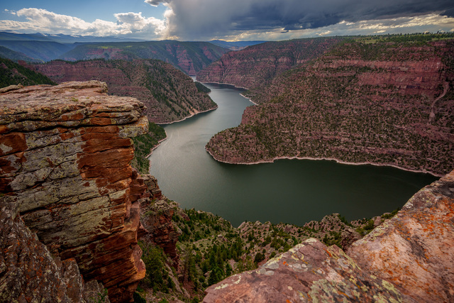 (Trent Nelson  |  The Salt Lake Tribune) The Green River flows through Red Canyon and Flaming Gorge on Tuesday, June 20, 2023.