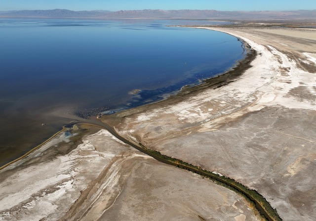 The Salton Sea is pictured in Imperial County, Calif., on Tuesday, Dec. 12, 2023.