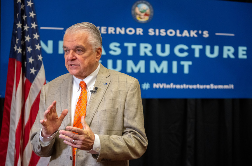 (Trent Nelson  |  The Salt Lake Tribune) Nevada governor Steve Sisolak in Las Vegas on Friday, Sept. 30, 2022.